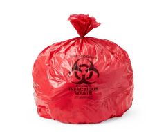 Biohazard Liner, Red, 40 x 46, 2.0 Mil, Flat