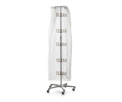 IV Pole Cover, "Clean" Imprint, Clear, Roll, 21" x 15" 64"