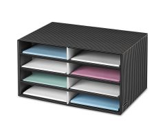 19.5" x 12.375" x 10.25" 8-Section Bankers Box Decorative Literature Sorter