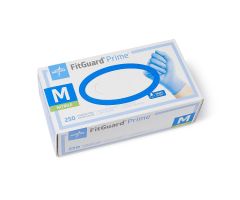 FitGuard Prime Powder-Free Nitrile Exam Gloves with SmartGuard Protective Film Barrier on the Box, Size M