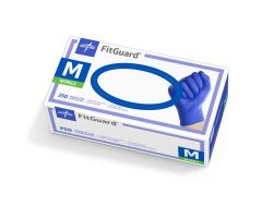 FitGuard Powder-Free Nitrile Exam Gloves with Textured Fingertips, Size M