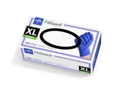 FitGuard Powder-Free Nitrile Exam Gloves with Textured Fingertips, Size XL
