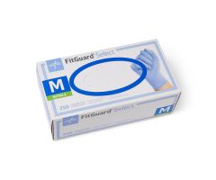 FitGuard Select Powder-Free Nitrile Exam Gloves with Textured Fingertips, Size M