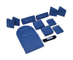 Durable Pillow Support System for MRI Neuro Imaging, Vinyl Coated-12 Piece-the head strap is included but not considered part of the set, so the customer actually gets 12 positioners and the head strap