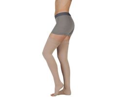 Juzo 2081 20-30 mmHg Soft Elastic Short Pantyhose-Size IV-Beige