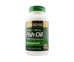 GoodSense Fish Oil 1000 Mg (Omega-3 300 Mg) Enteric Coated Softgels 90 Ct
