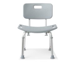 Aluminum Bath Bench with Back, Retail Packaging