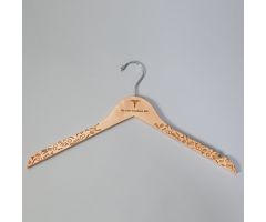 Personalized Natural Wood Hanger w/ Medical Scatter Print