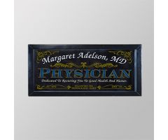 Physician Decorative Framed Mirror, Personalized