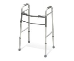 Guardian Two-Button Adult Walker, Folding, Palm Release