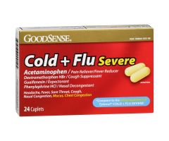 GoodSense Cold + Flu Sev Cplt 24 Ct