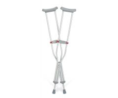 Medline Aluminum Crutches with Red Dot Hand Grip, Tall Adult G90-214-8H