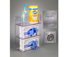 Two Glove Box Holder w/Bin, Bump, 4 Magnets