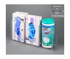 2 Glove Box/Wipe Holder, Wall Mount