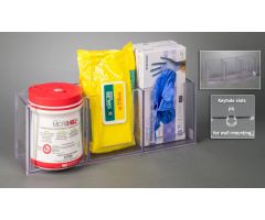Wipe Cannister 2 Glove Box Holder, Wall Mount