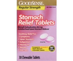 GoodSense Stomach Rlf RS Bismuth Subsalicylate 262Mg Chew Tab 30 Ct
