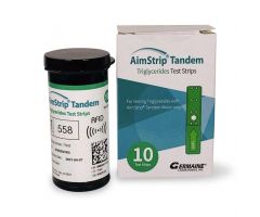 AimStrip Tandem Triglycerides Test Strips, 10/Pack