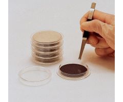 Black Membrane Disc Filters, PES, 0.45UM, 47 mm, Grid, Sterile