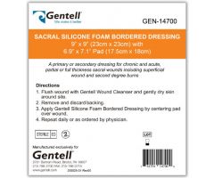 Silicone Foam 9" x 9" Sacral Dressing