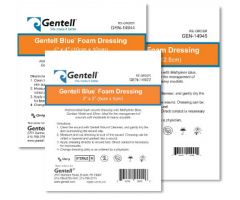 Gentell Blue 2" x 2" x 1/4" Dressing