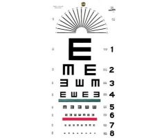 Illiterate Plastic Eye Chart by Graham-Fiel GHF1241