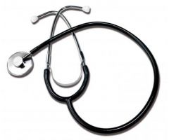 Single-Head Stethoscope, Deluxe, Black