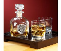 Medical Badge Decanter and Glasses