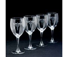 Caduceus Wine Glass Set