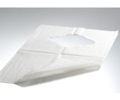 Bib, Adult, Tissue / Polyethylene , Slip Over Head, White, 19-1/2" x 28"