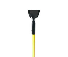 Clip-On Dust Mop Handle, Fiber Glass, Yellow, 60"