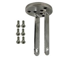 Lower Leg Support Bracket with Attaching Hardware for Stainless Steel Hamper