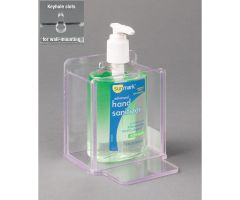 SMALL Hand Sanitizer Holder, FIXED Drip Tray, Wall Mount