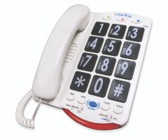 Clarity JV35 Big Button Braille Phone - Black Buttons w/Back Talk