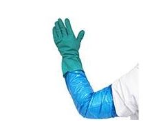 Lined Sleeve Gloves, Large, 11 mil Glove, 5 mil Sleeve