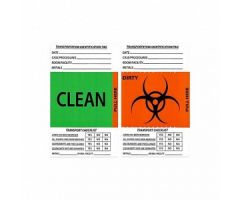 Transportation Identification Tag with Checklist