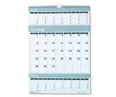 Recycled Bar Harbor Three-Months-per-Page Wall Calendar, 12" x 17", 2018-2020