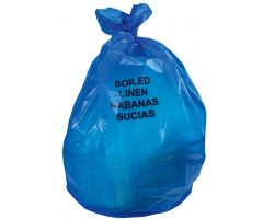 Printed Soiled Healthcare Bag, Blue, 44 gal., 1.3 mL