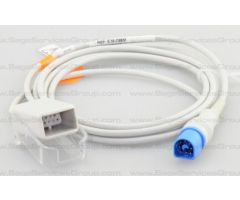 LNC MP-10 Philips Dual Keyed Extension Cable with SpO2 Sensor, 10'