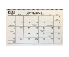 Large Print Calendar