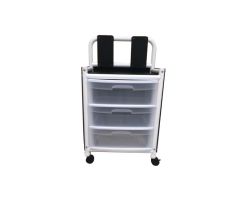 Patented Infection Control 3 Drawer Isolation Cart
