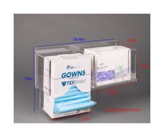 XL Isolation Item Wall Organizer-Gown/Mask, Wall Mount