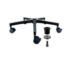Aluminum Base 5 Locking Casters For IV pole and Injection