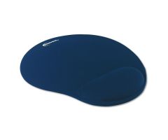 10.38" x 8.88" Mouse Pad with Gel Wrist Rest and Nonskid Base, Blue