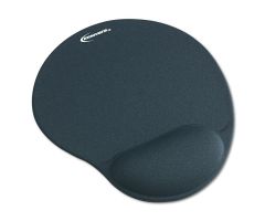 10.38" x 8.88" Mouse Pad with Gel Wrist Rest and Nonskid Base, Gray