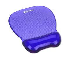 8.25" x 9.63" Gel Mouse Pad with Wrist Rest and Nonskid Base, Purple