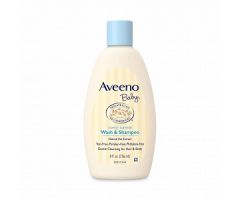 Aveeno Baby Wash and Shampoo, Light Scent, 8 oz.