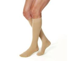 20-30 mmHg Compression Rating Closed Toe Relief Knee High Stockings,Beige, Size M Regular