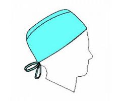 Kaycel Fabric Universal Surgical Cap with Ties, Nonsterile, Blue