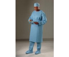 3-Layer Cover Gown with Full-Back, Blue, Size XL