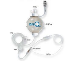 ON-Q Fixed Flow Pump Kit Pain Relief System with Dual SilverSoaker Antimicrobial Catheters, 270 mL, 4 mL / HR, 5"